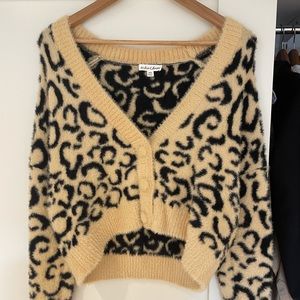 For love and lemons leopard cardigan